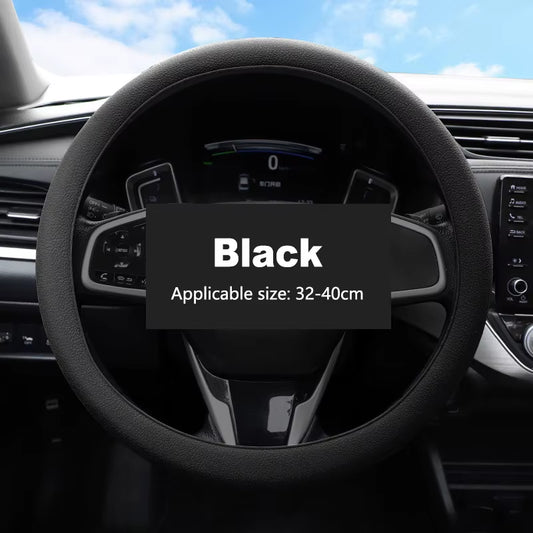 Car Universal Silicone Steering Wheel Cover Elastic Glove Cover Texture Soft Multi Auto Decoration DIY Car Accessories Tools New